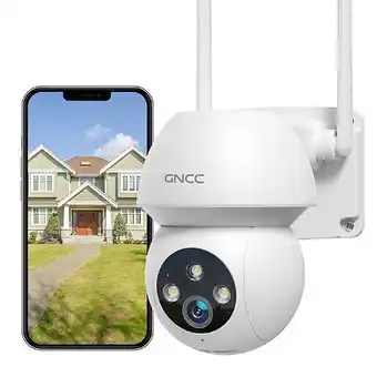 E.Leclerc Gncc 3mp caméra de surveillance wifi exterieur 360°ptz, caméra 1296p suivi automatique,étanche ip66 offre