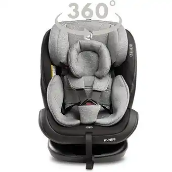 Mundo siège-auto pivotant 360° isofix évolutif groupe 0+/1/2/3 gris