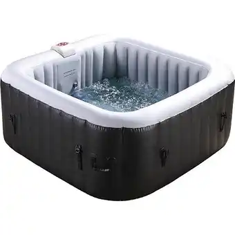E.Leclerc Spa gonflable nice en pvc - 4 places - gris/noir offre