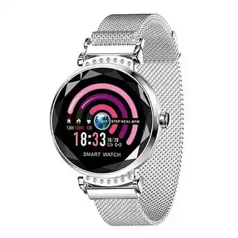 E.Leclerc Montre connectée pour femmes bracelet sport ios android bluetooth argent yonis offre