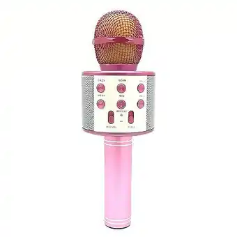 E.Leclerc Microphone android ios karaoké bluetooth 4.2 haut-parleur puissance 5w rose yonis offre