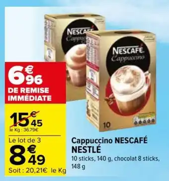 Carrefour Cappuccino NESCAFÉ NESTLÉ offre