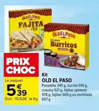 Carrefour Kit OLD EL PASO offre