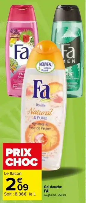 Carrefour Gel douche FA offre