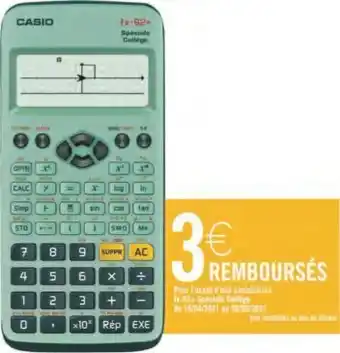 Carrefour Calculatrice scientifique offre