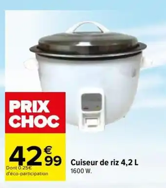 Carrefour Cuiseur de riz 4,2 L offre