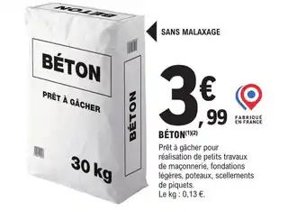 E.Leclerc Brico BÉTON offre