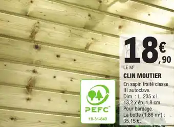 E.Leclerc Brico CLIN MOUTIER offre