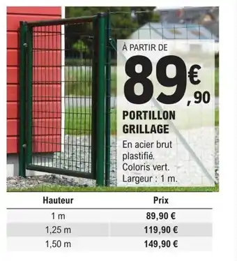 E.Leclerc Brico PORTILLON GRILLAGE offre