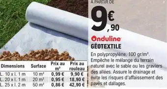 E.Leclerc Brico GÉOTEXTILE offre