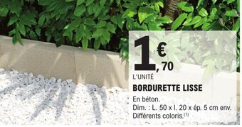 E.Leclerc Brico BORDURETTE LISSE offre