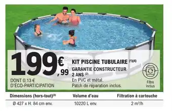 E.Leclerc Brico KIT PISCINE TUBULAIRE (1)(4) offre