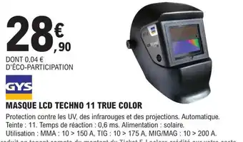 MASQUE LCD TECHNO 11 TRUE COLOR
