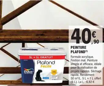 E.Leclerc Brico PEINTURE PLAFOND (¹) offre