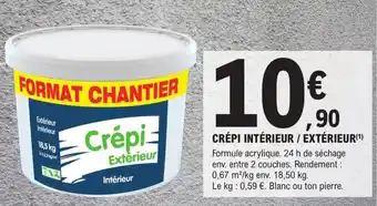 CRÉPI INTÉRIEUR / EXTÉRIEUR(¹)