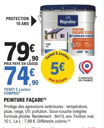 E.Leclerc Brico PEINTURE FAÇADE(¹) offre