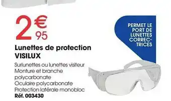Lunettes De Protection Visilux