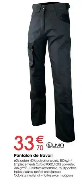 Pantalon De Travail Lma