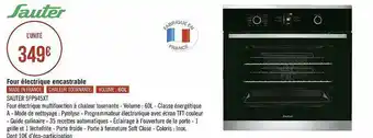 Géant Casino Four électrique Encastrable Sauter offre