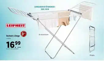 Lidl Séchoir à Linge Leifheit offre