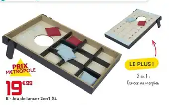 Gifi Jeu de lancer 2en1 XL offre