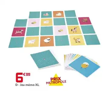 Gifi Jeu mémo XL offre
