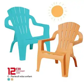 Gifi Fauteuil relax enfant offre