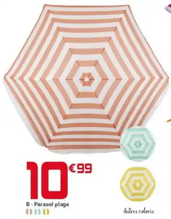 Gifi Parasol plage offre