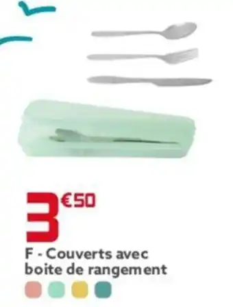 Gifi F - Couverts avec boite de rangement offre