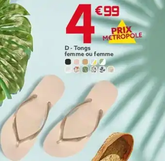 Gifi Tongs femme ou femme offre