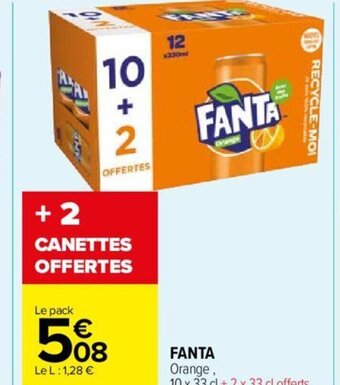 Carrefour Market FANTA Orange, offre
