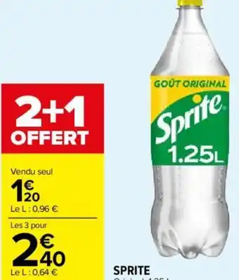 Carrefour Market SPRITE Original, 1,25 L. offre