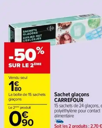 Sachet glaçons CARREFOUR