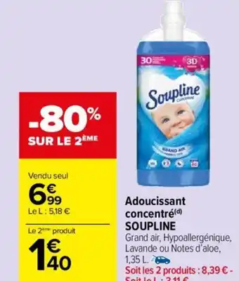 Carrefour Market Adoucissant concentré(d) SOUPLINE offre