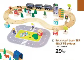JouéClub Set circuit train TER SNCF 58 pièces offre