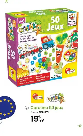JouéClub 2 Carotina 50 jeux offre