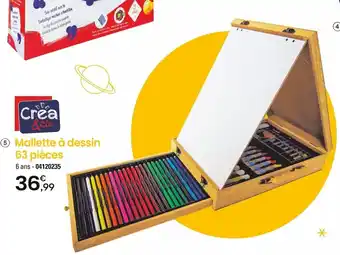 JouéClub 5 Mallette à dessin 63 pièces offre