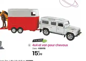 JouéClub 4 4x4 et van pour chevaux offre