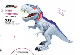 JouéClub 2 T-Rex marchant offre