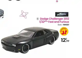 JouéClub Ⓒ Dodge Challenger 2012 1/32ème Fast and Furious offre