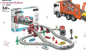 JouéClub 3 Circuit train 80 pièces offre