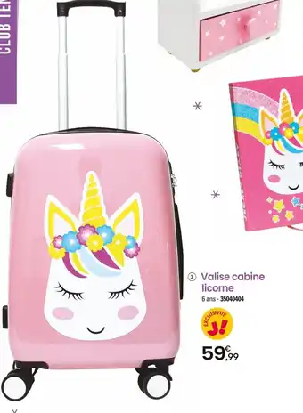 JouéClub 3 Valise cabine licorne offre
