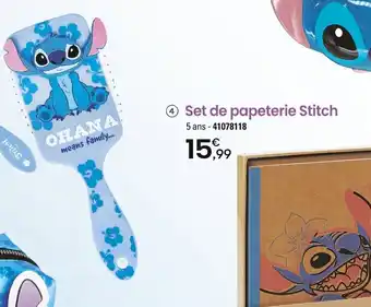 JouéClub 4 Set de papeterie Stitch offre
