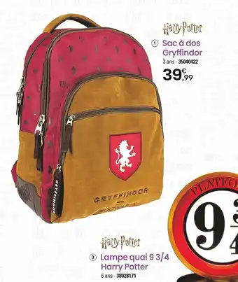 JouéClub 1 Sac à dos Gryffindor offre