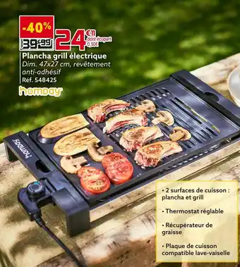 Gifi Homday plancha grill électrique offre