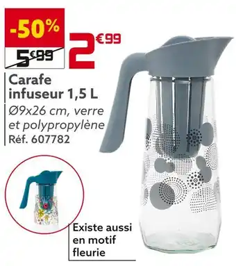 Gifi Carafe infuseur 1,5 l offre