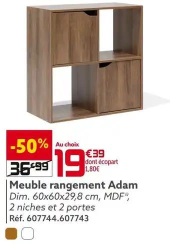 Gifi Meuble rangement adam offre