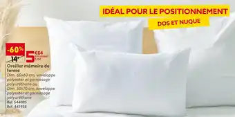 Gifi Oreiller mémoire de forme offre