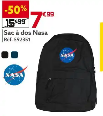 Gifi Nasa sac à dos offre