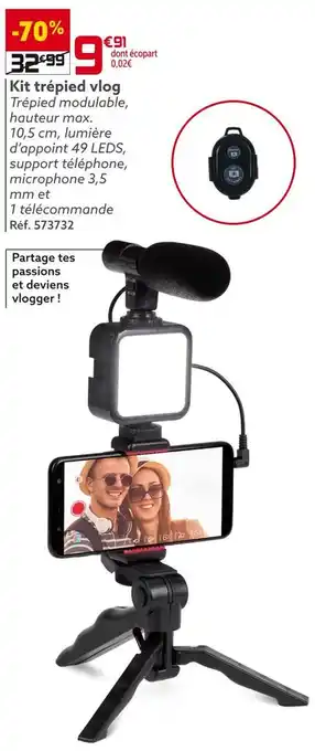 Gifi Kit trépied vlog offre